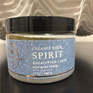 Aromatherapy cleanse your spirit eucalyptus sage sugar body scrub